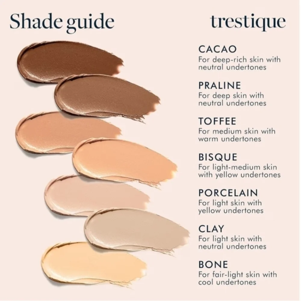 TRESTIQUE Concealer Crayon + Sponge In Clay (Light w/ Neutral Undertones) NIB